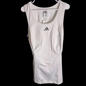Adidas Padded Tank Men's White 3XLT Athletic Training Gym Sportswear IM3593